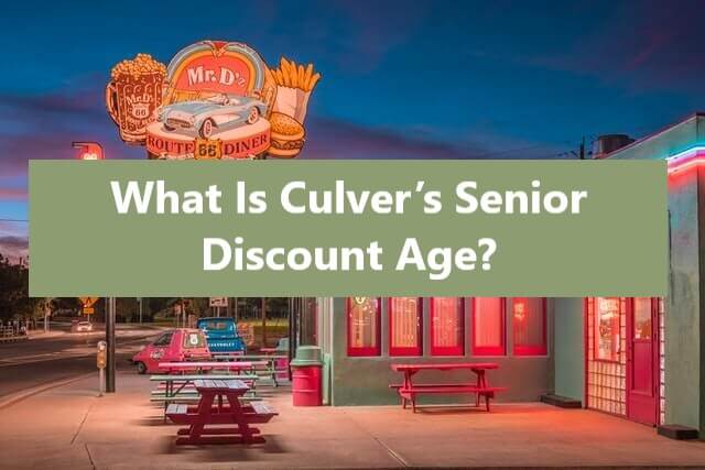 Culvers senior discount