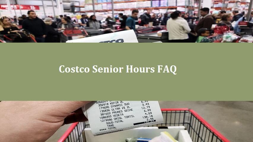 Costco senior hours FAQs
