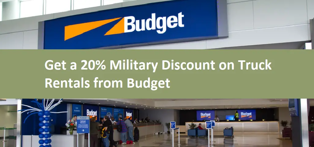 Get a 20% Military Discount on Truck Rentals from Budget