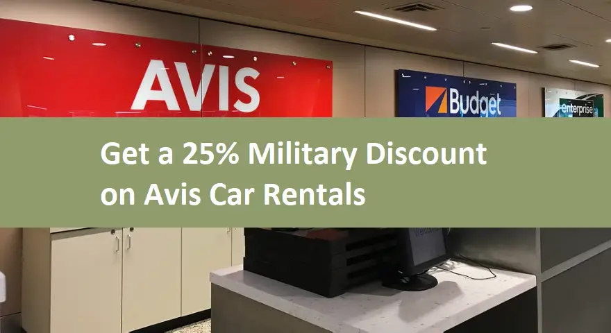 Get a 25% Military Discount on Avis Car Rentals