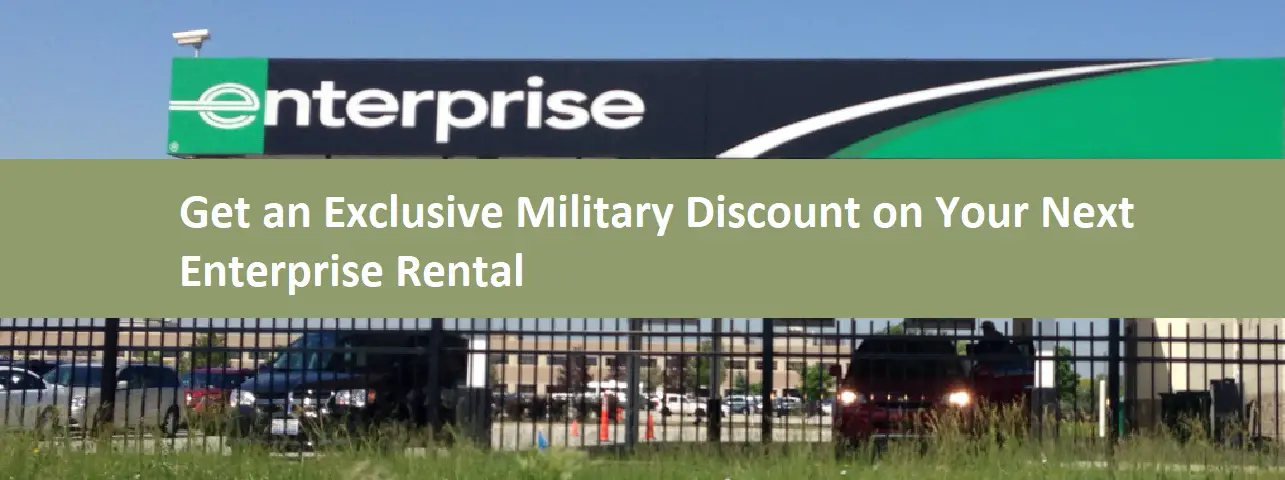 Get an Exclusive Military Discount on Your Next Enterprise Rental