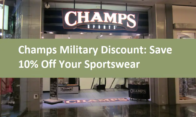 Champs Military Discount: Save 10% Off Your Sportswear