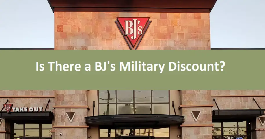 Is There a BJ's Military Discount?